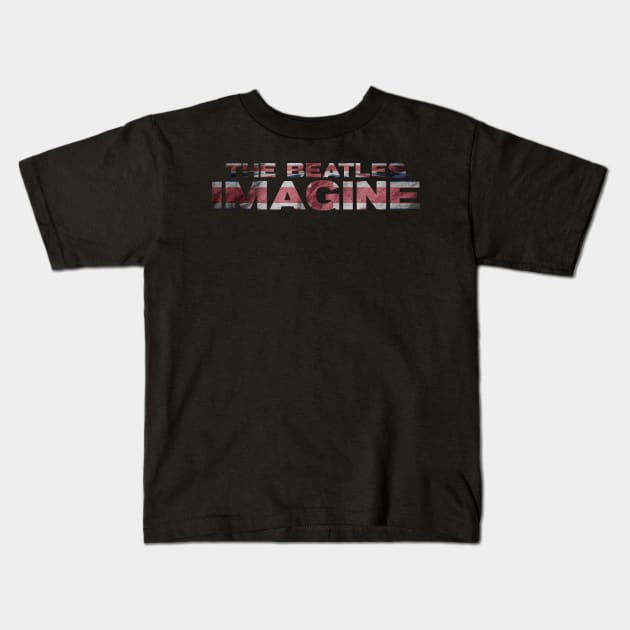 imagine (the beatles) Kids T-Shirt by QinoDesign